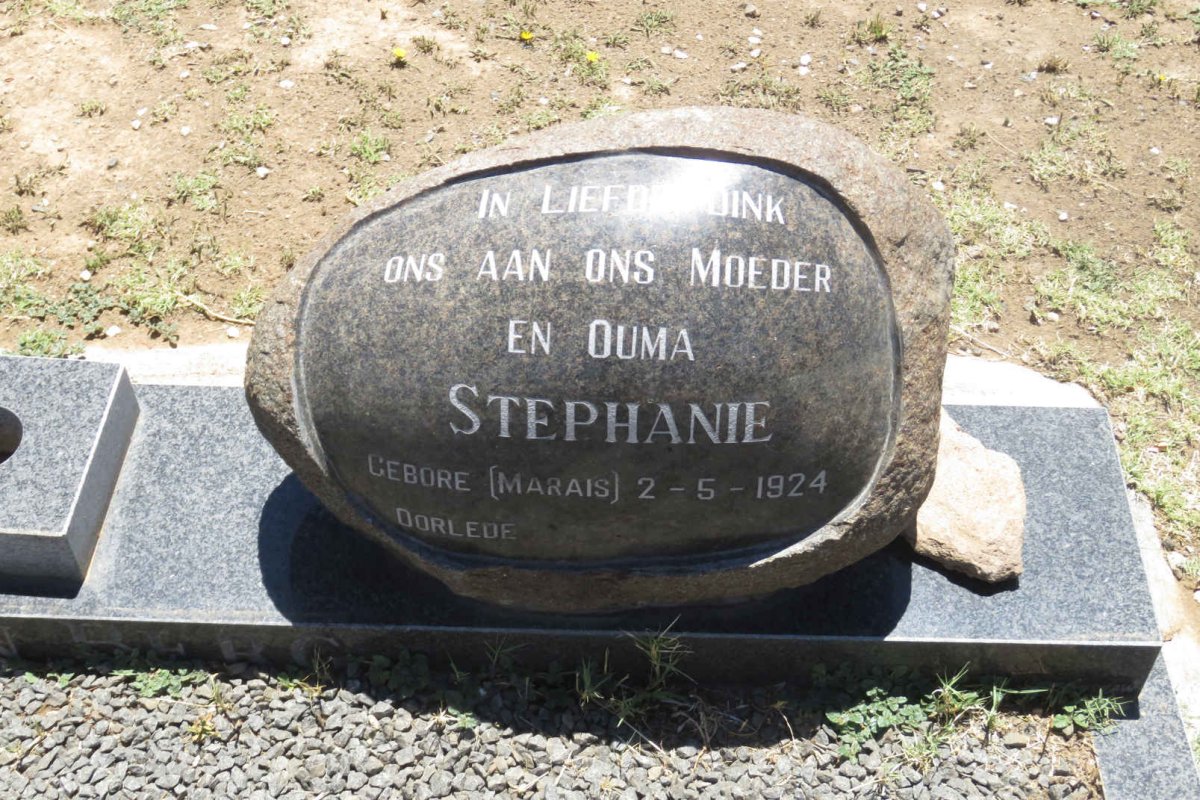 BERG Daniël, van den 1916-1991 &amp; Stephanie MARAIS 1924-