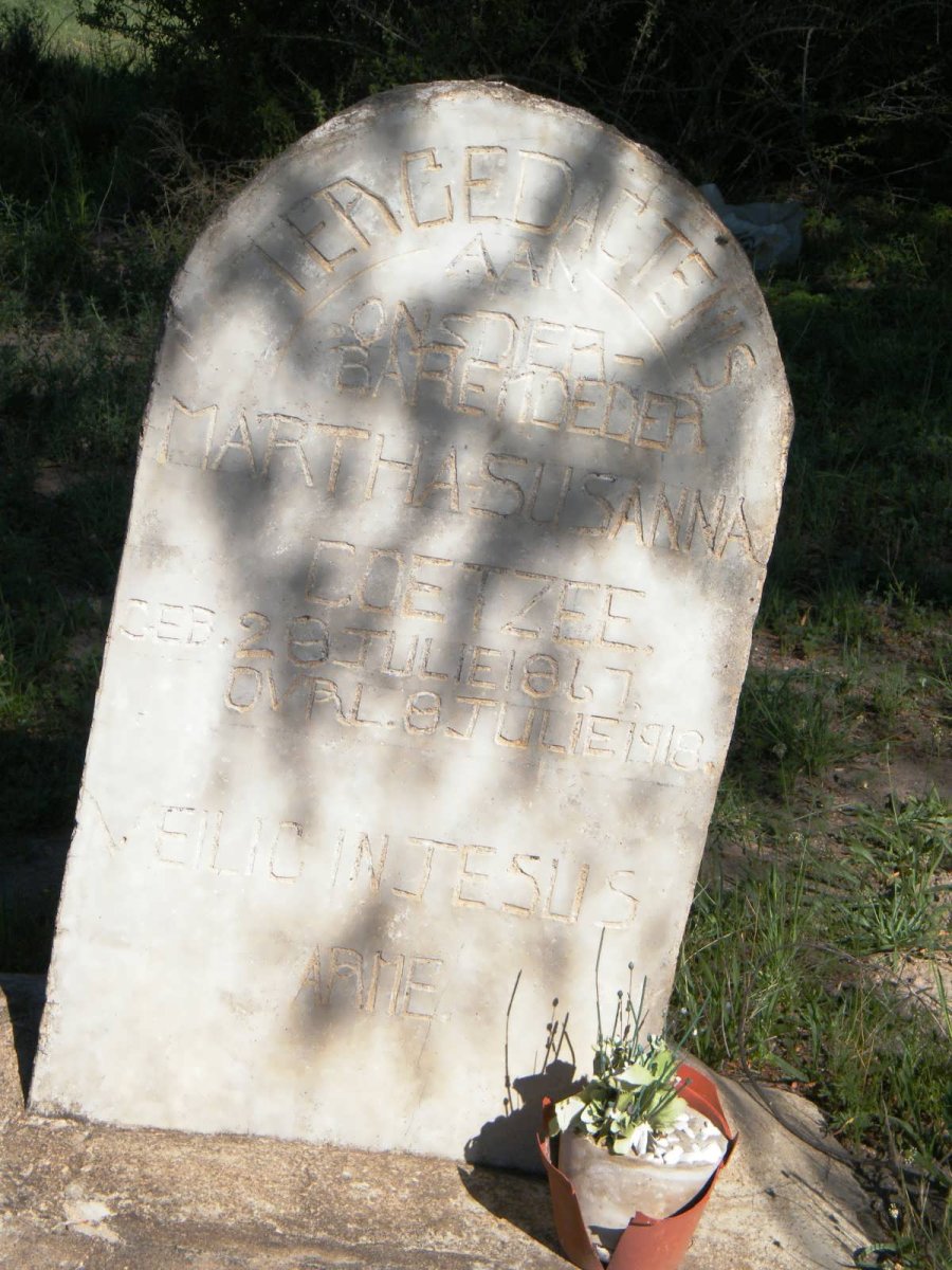 COETZEE Martha Susanna 1867-1918