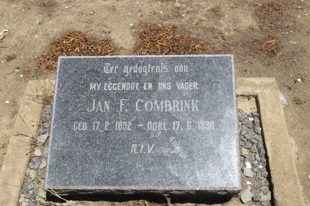 COMBRINK Jan F. 1892-1938