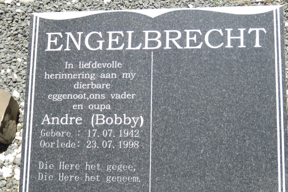 ENGELBRECHT Andre 1942-1998
