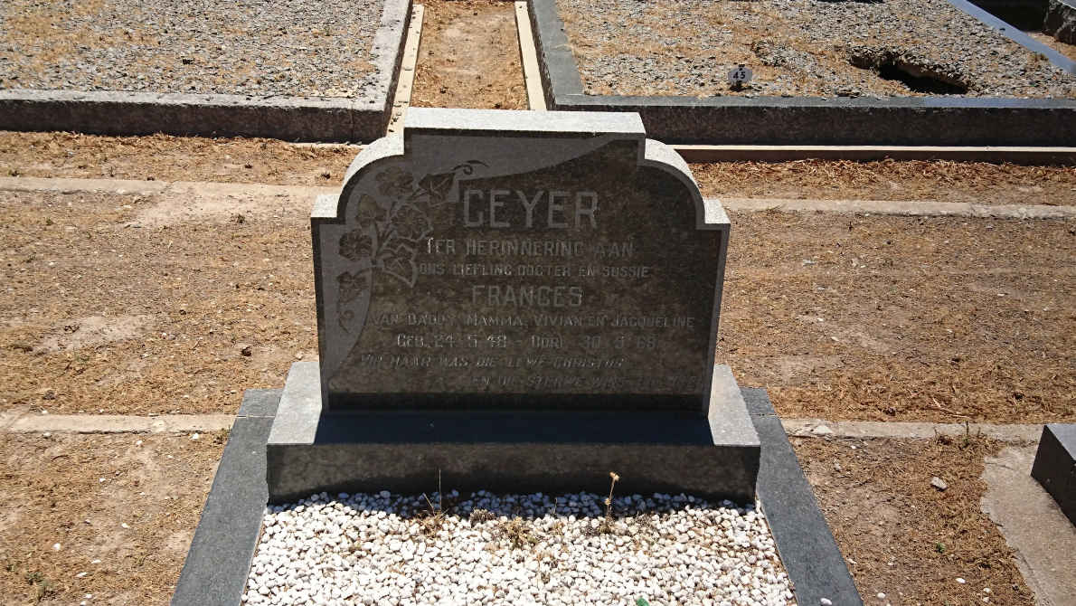 GEYER Frances 1948-1968