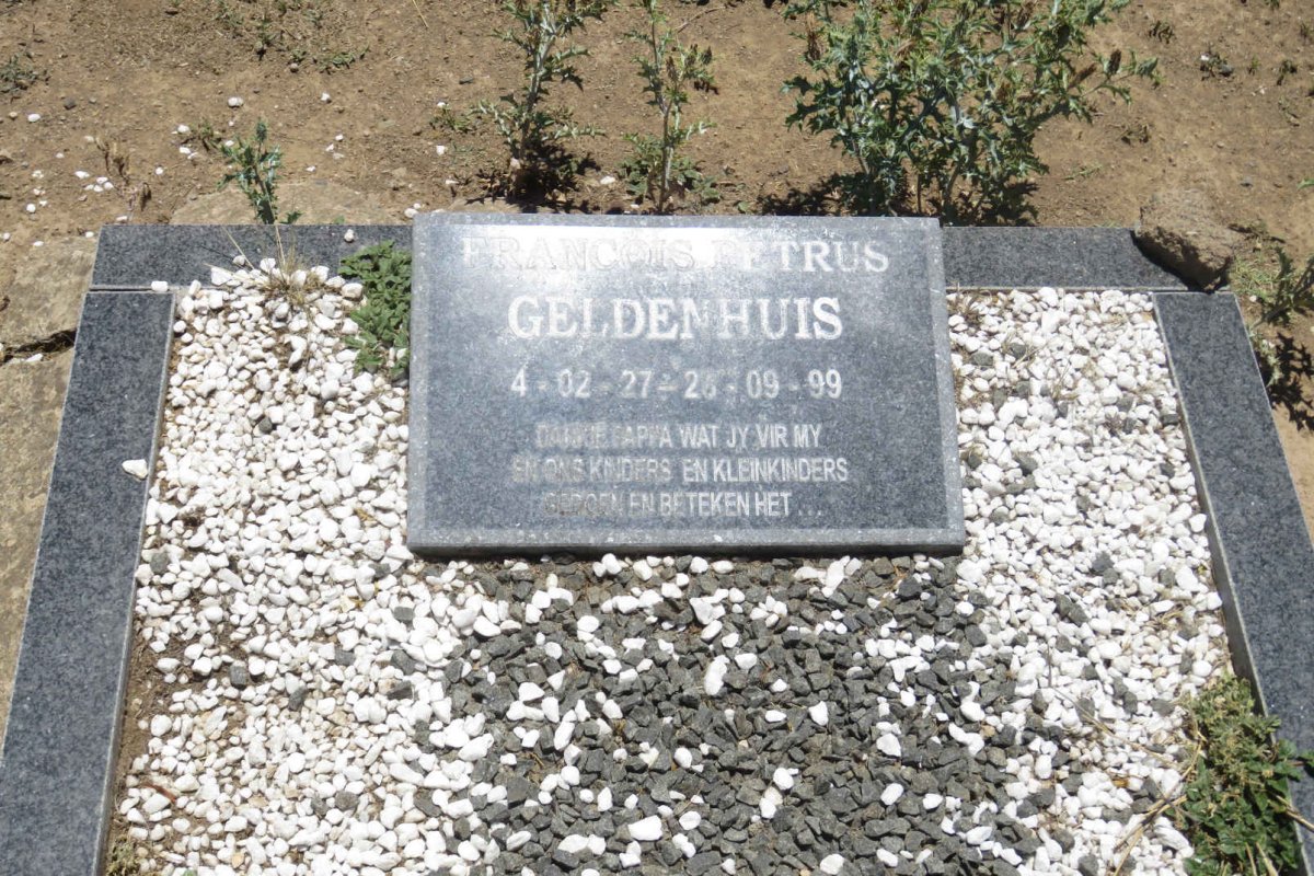 GELDENHUIS Francois Petrus 1927-1999