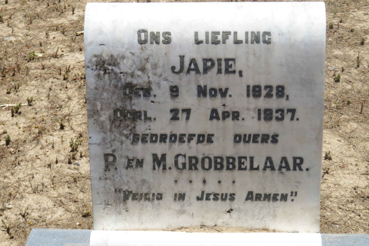 GROBBELAAR Japie 1928-1937