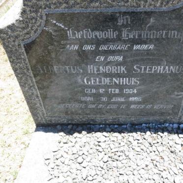 GELDENHUIS Albertus Hendrik Stephanus 1904-1996