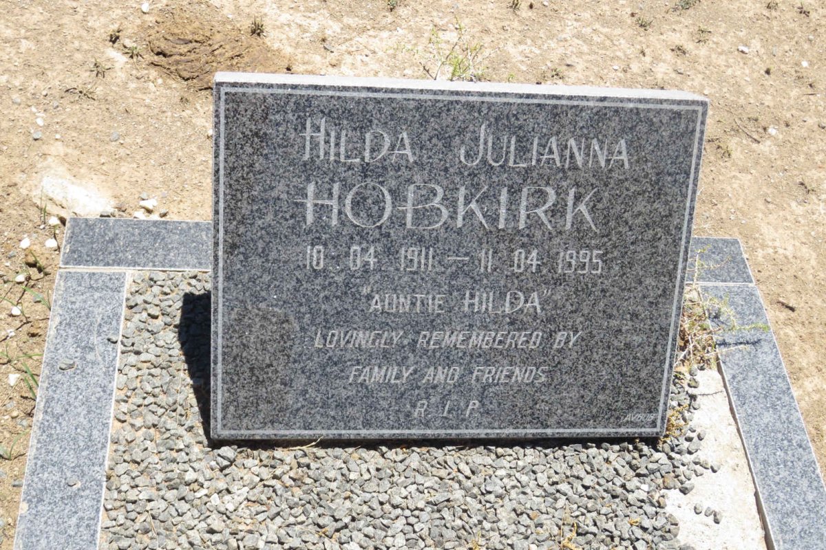 HOBKIRK Hilda Julianna 1911-1995