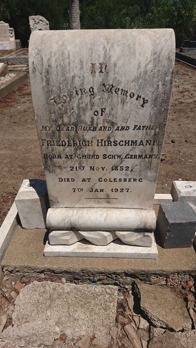 HIRSCHMANN Friederich 1852-1927