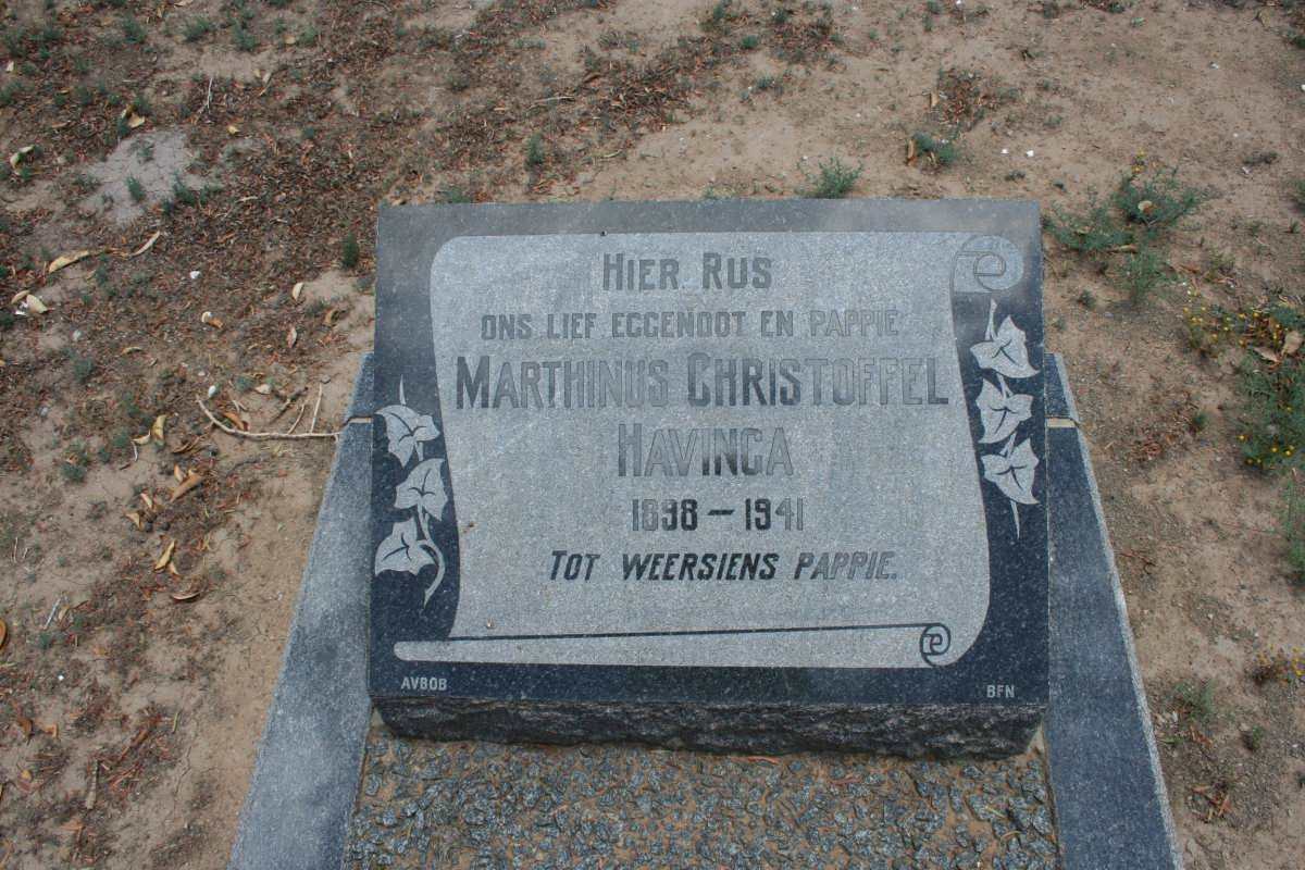 HAVINGA Marthinus Christoffel 1898-1941