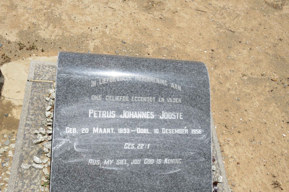 JOOSTE Petrus Johannes 1893-1956
