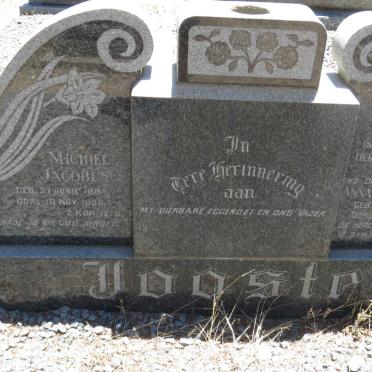 JOOSTE Michiel Jacobus 1884-1956 &amp; Anna Margaritha 1884-1958