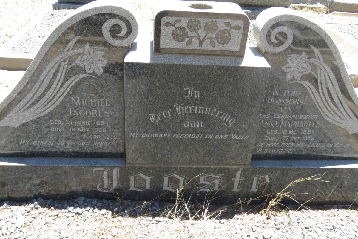 JOOSTE Michiel Jacobus 1884-1956 &amp; Anna Margaritha 1884-1958