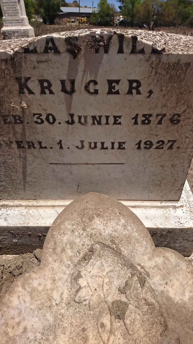 KRUGER ??las Will?? 1876-1927