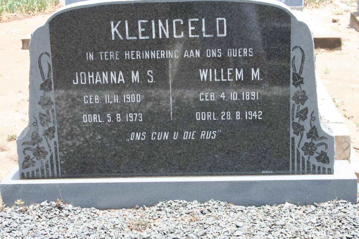 KLEINGELD Willem M. 1891-1942 &amp; Johanna M.S. 1900-1973