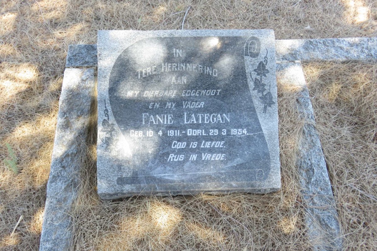 LATEGAN Fanie 1911-1954