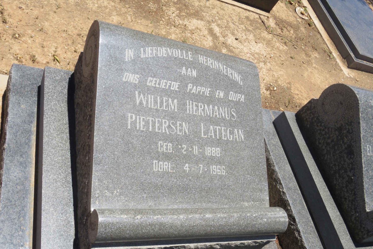 LATEGAN Willem Hermanus Pietersen 1888-1966