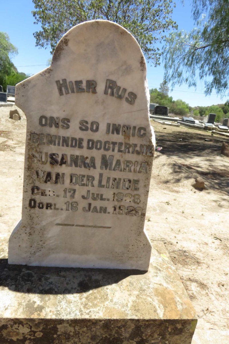 LINDE Susanka Maria, van der 1928-1929