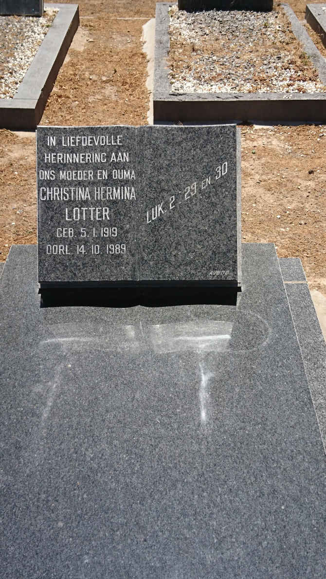 LOTTER Christina Hermina 1919-1989