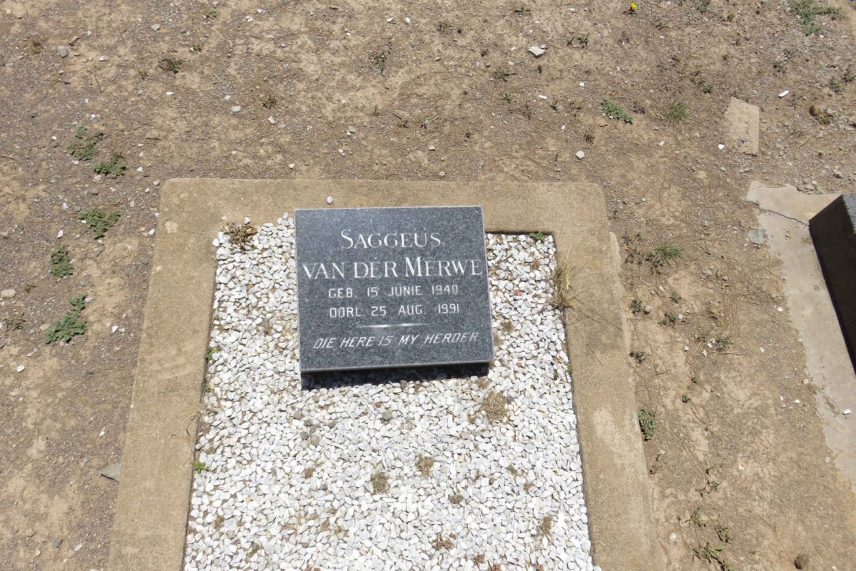 MERWE Saggeus, van der 1940-1991