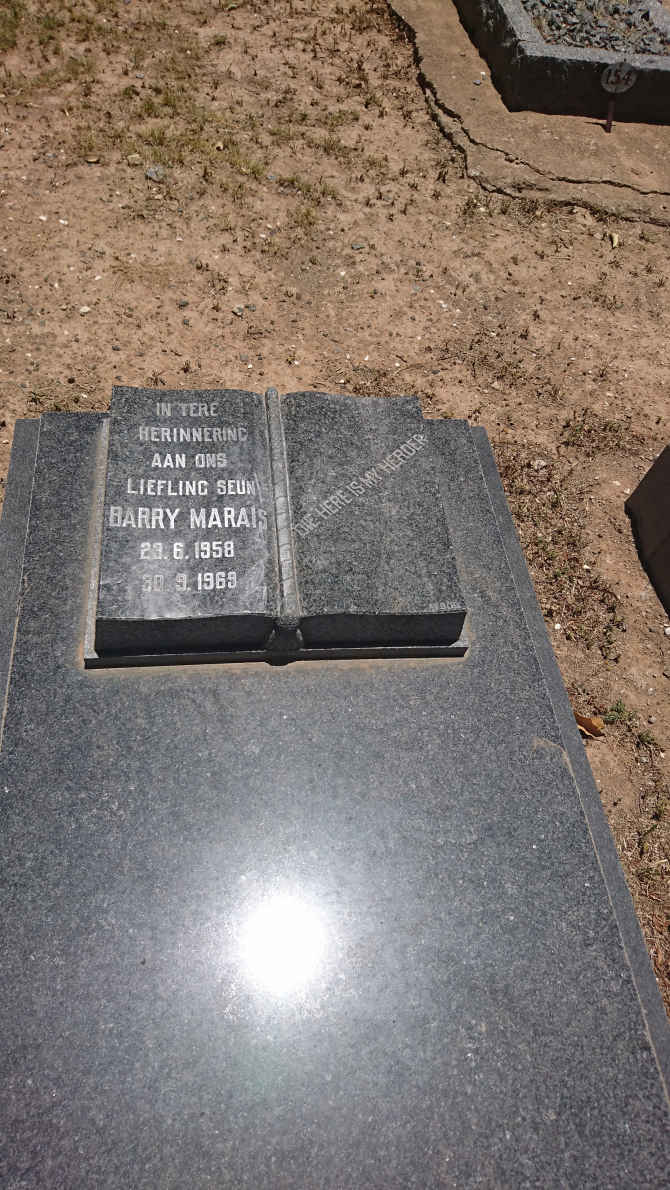 MARAIS Barry 1958-1969