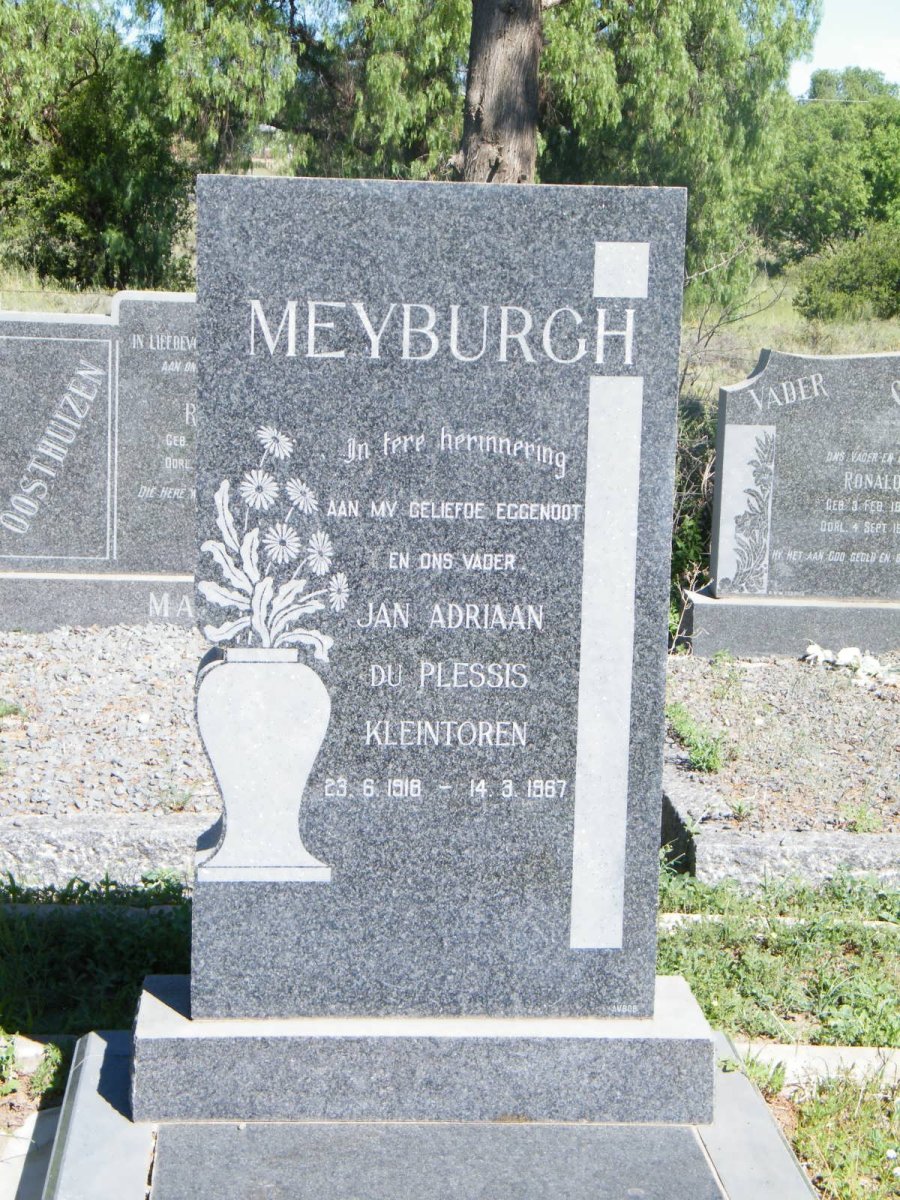 MEYBURGH Jan Adriaan du Plessis 1918-1967