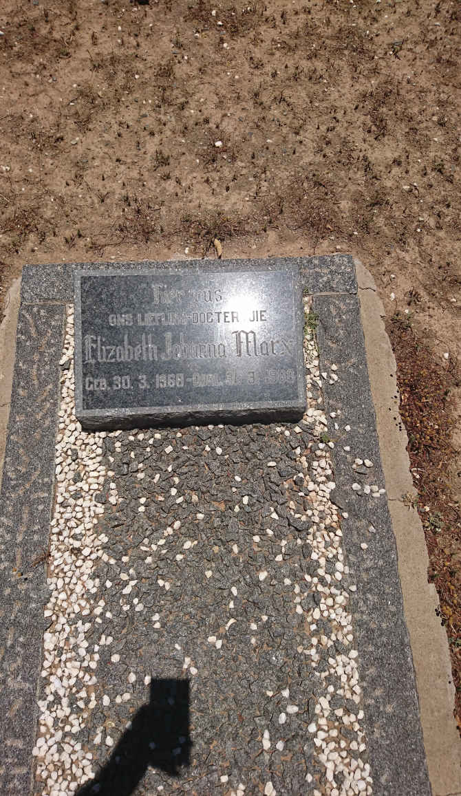 MARX Elizabeth Johanna 1968-1968