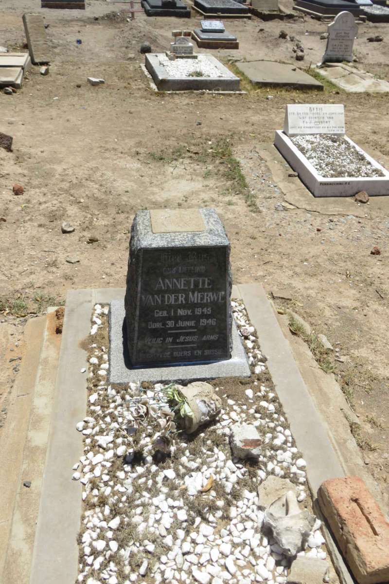 MERWE Annette, van der 1945-1946