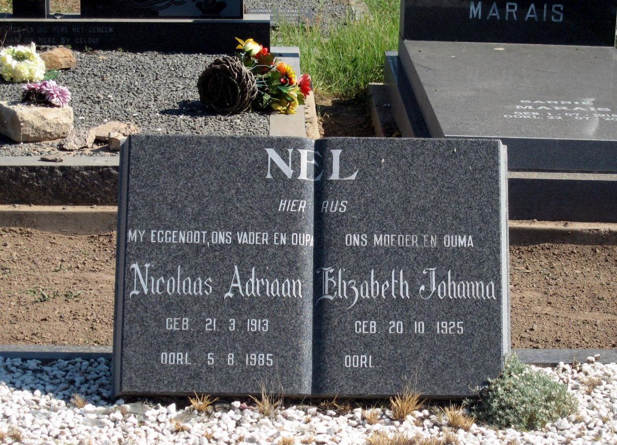 NEL Nicolaas Adriaan 1913-1985 &amp; Elizabeth Johanna 1925-
