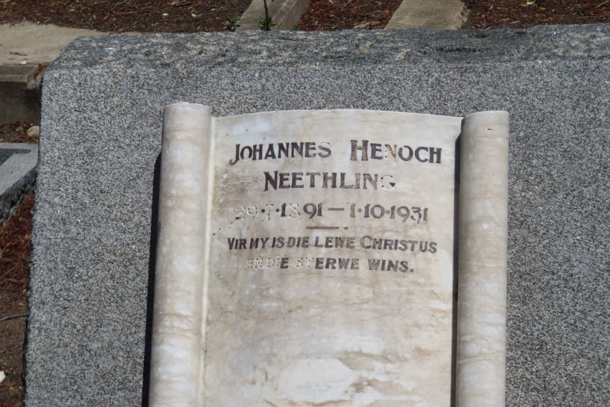 NEETHLING Johannes Henoch 1891-1931
