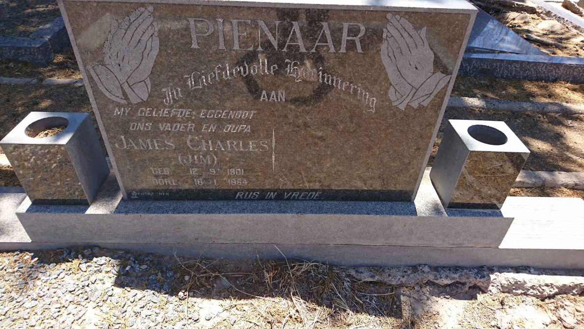 PIENAAR James Charles 1901-1964