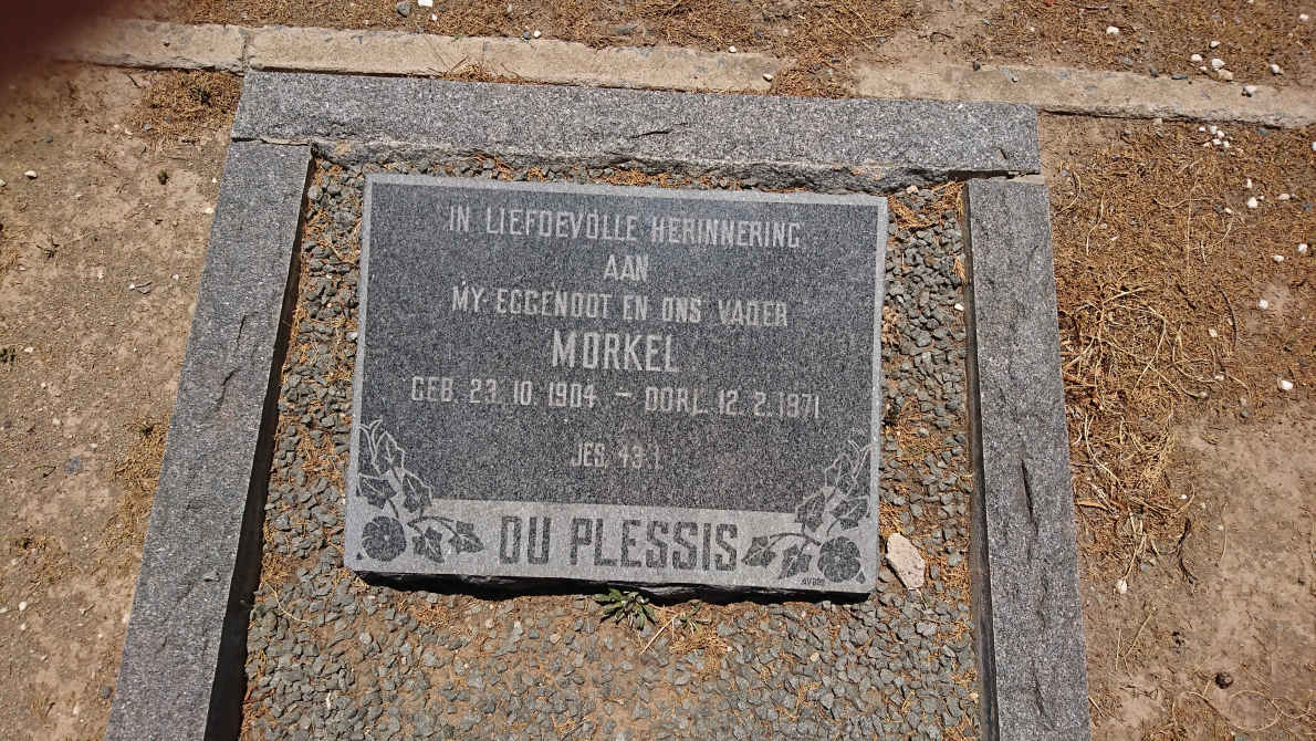 PLESSIS Morkel, du 1904-1971