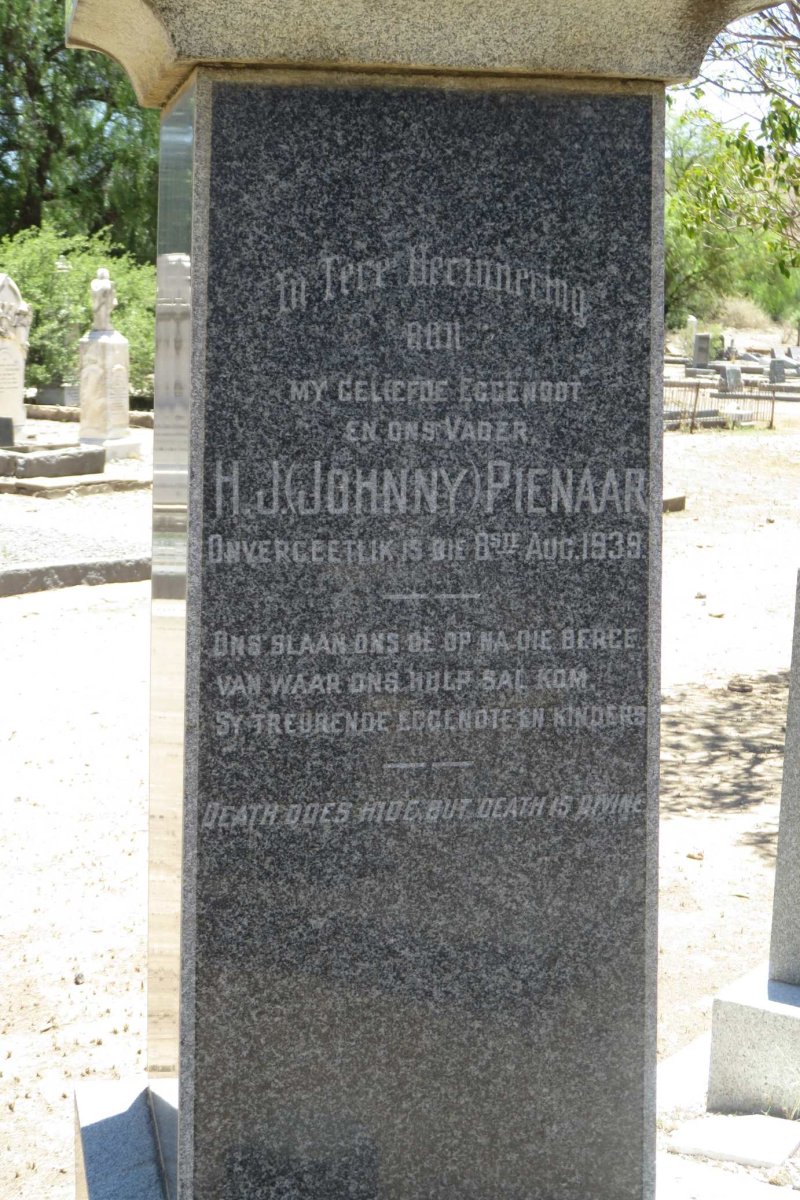 PIENAAR H.J. -1939 &amp; J.F. -1968