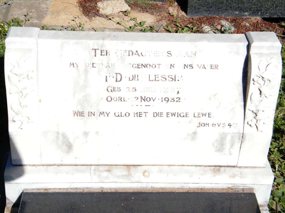 PLESSIS ?.D., du 18?7-1932