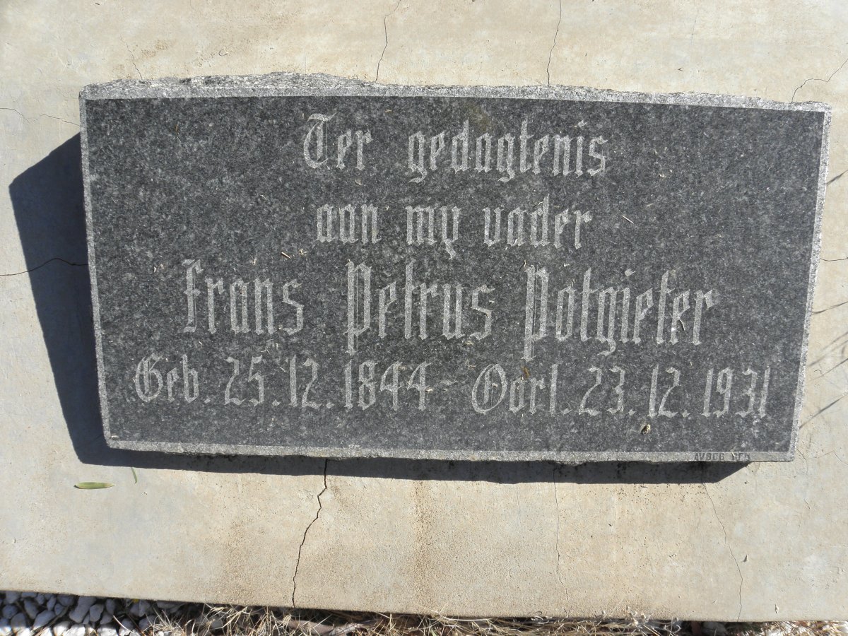 POTGIETER Frans Petrus 1844-1931