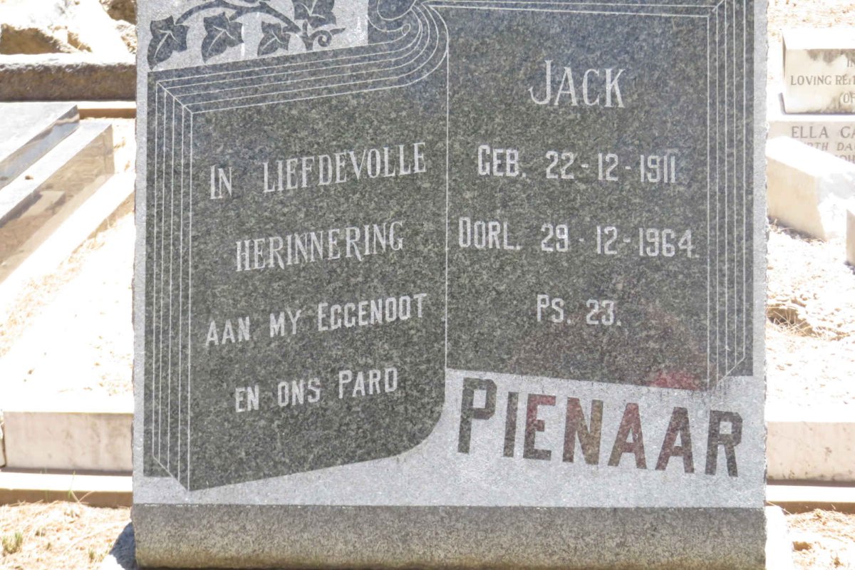 PIENAAR Jack 1911-1964