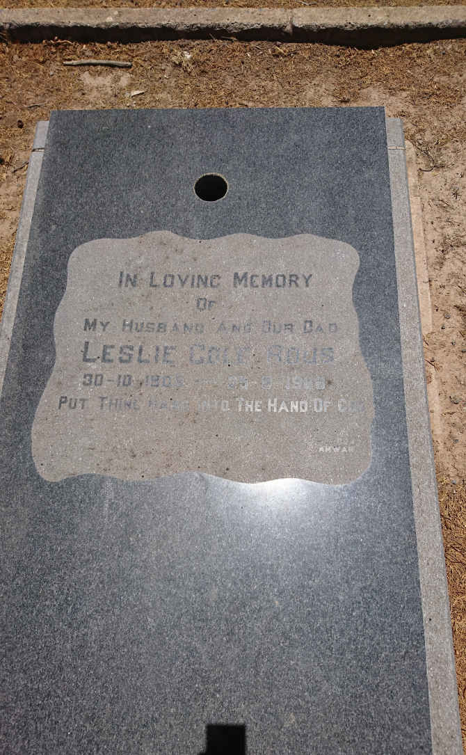 ROUS Leslie Cole 1905-1966