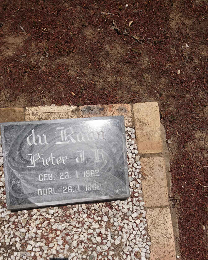 RAAN Pieter J.B., du 1962-1962