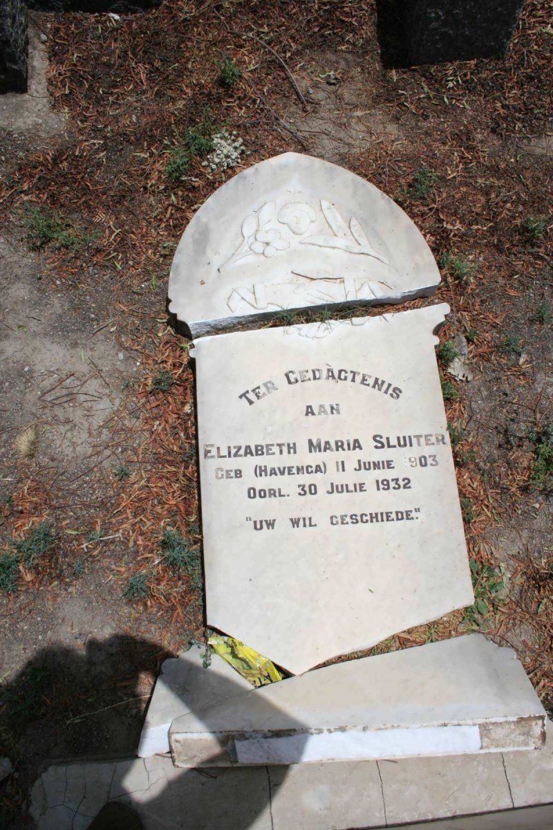 SLUITER Elizabeth Maria nee HAVENGA 1903-1932
