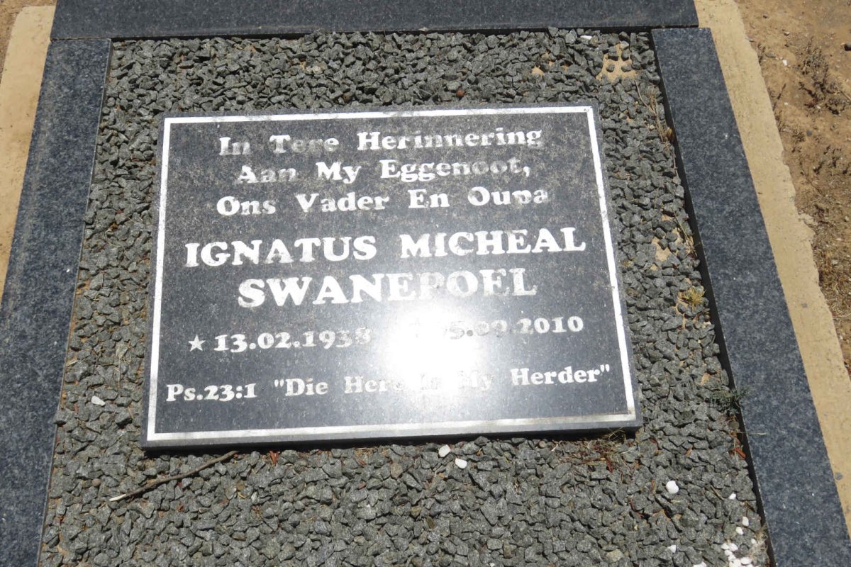 SWANEPOEL Ignatus Micheal 1938-2010
