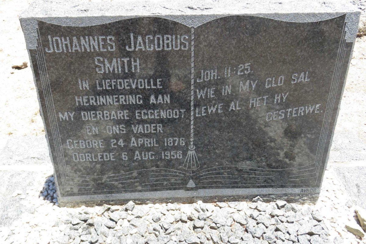 SMITH Johannes Jacobus 1876-1956