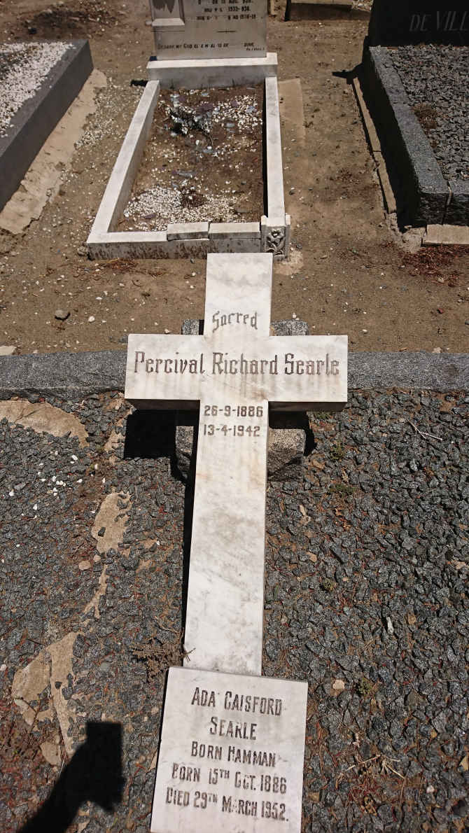 SEARLE Percival Richard 1886-1942 &amp; Ada Gaisford HAMMAN 1886-1952