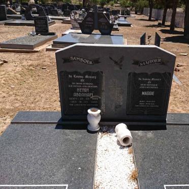 SAMBOER Henry Abraham 1934-2005 &amp; Maggie 1929-2016