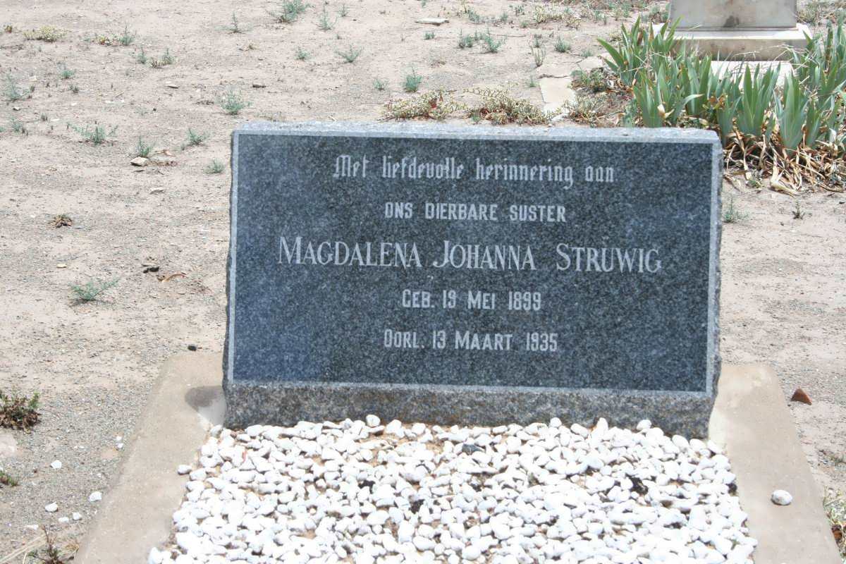 STRUWIG Magdalena Johanna 1899-1935