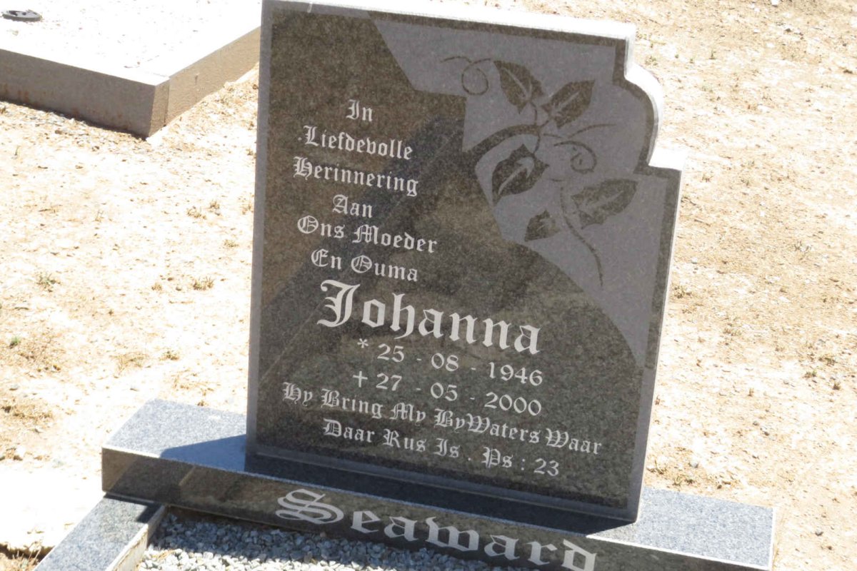 SEAWARD Johanna 1946-2000