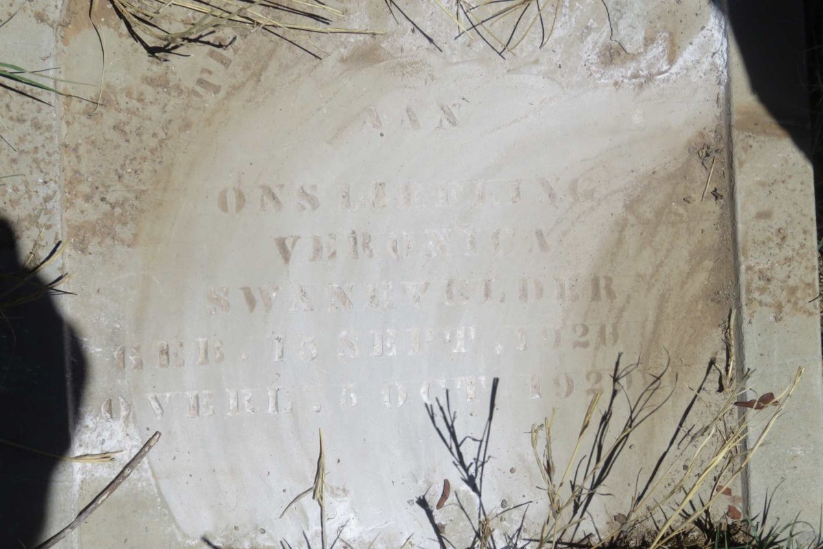 SWANEVELDER Veronica 1920-1920