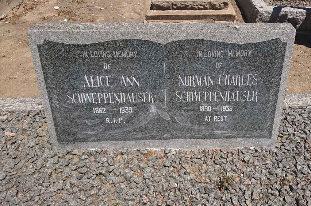 SCHWEPPENHAUSER Alice Ann 1862-1939 :: SCHWEPPENHAUSER Norman Charles 1890-1938