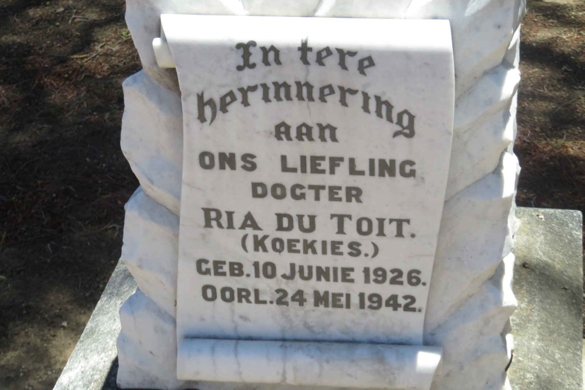 TOIT Ria, du 1926-1942