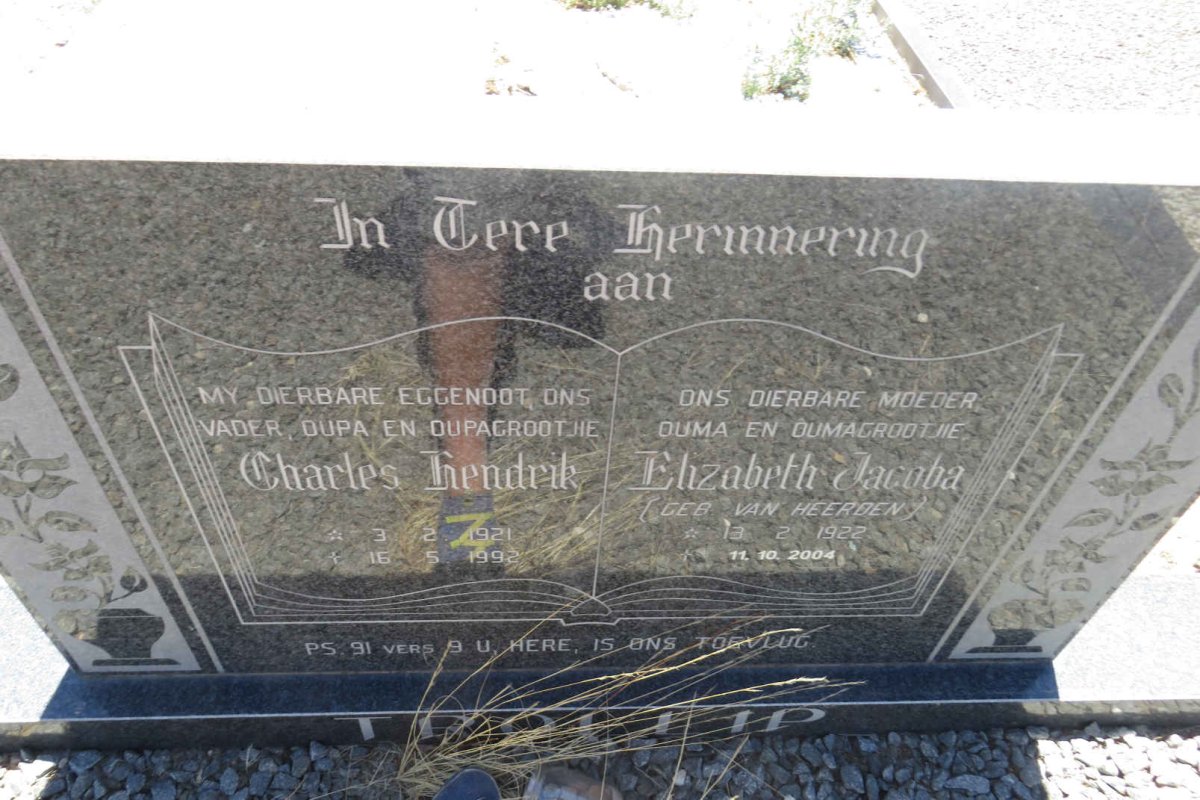 TROLLIP Charles Hendrik 1921-1992 &amp; Elizabeth Jacoba VAN HEERDEN 1922-2004