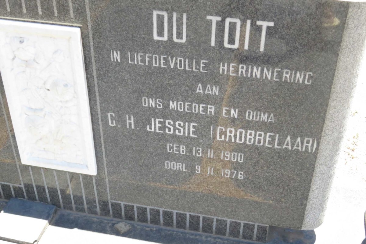 TOIT G.H., du nee GROBBELAAR 1900-1976
