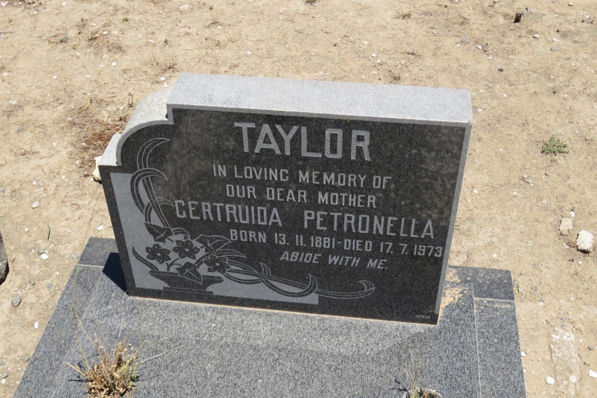 TAYLOR Gertruida Petronella 1881-1973