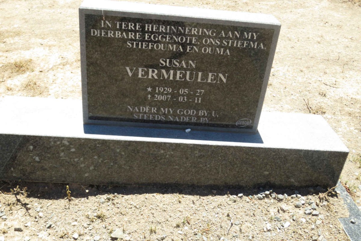 VERMEULEN Susan 1929-2007