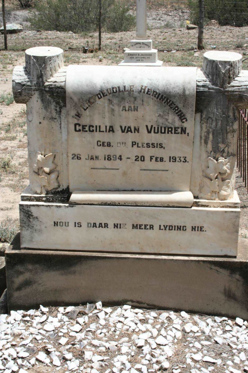 VUUREN Cecilia, van nee DU PLESSIS 1894-1933
